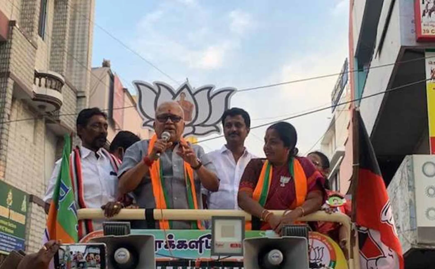 bjp leader and actor radha ravi coimbatore police 